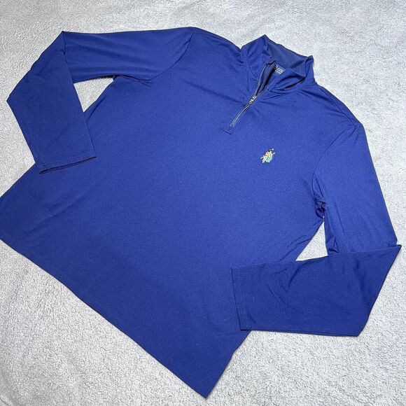 Polo Ralph Lauren Golf Jacket Mens Large Navy Blue Scottish Scots Guard Logo - Picture 6 of 12